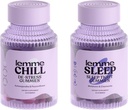 Lemme Chill & Sleep Bundle - Stress Relief Gummies with KSM-66 Ashwagandha & Deep Sleep Gummies with Melatonin and Magnesium to Fall Asleep Faster - Gluten-Free and Non-GMO (Variety Pack of 2) 2