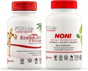 Full Life Reuma-Art X Strength and Noni Capsules - Herbal Supplement - Organic Noni Fruit Extract - Kosher, Gluten-Free - 90 Veggie Capsules Each 2