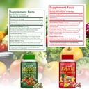 Fruits and Veggies Supplement - 90 Fruit and 90 Veggie Capsules - Supports Energy Levels, High Lycopene, Vitamins & Minerals - 90 Count (Pack of 2) 6
