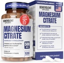 Premium Magnesium Citrate 500mg Capsules (Citrato de Magnesio) High Absorption Formula Chelated Buffered Citrate to Support Digestion, Bone, Sleep & Muscle Health - 120 Capsules 2