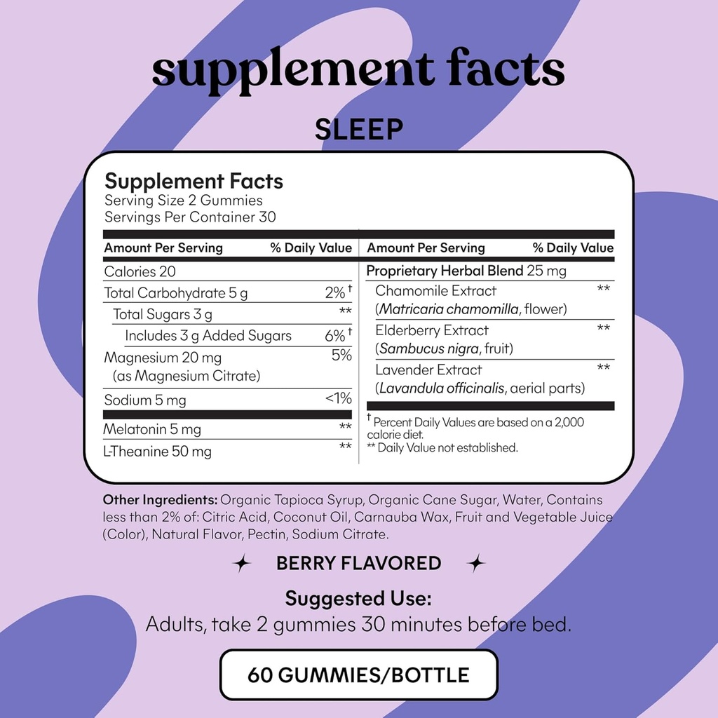 Lemme Chill & Sleep Bundle - Stress Relief Gummies with KSM-66 Ashwagandha & Deep Sleep Gummies with Melatonin and Magnesium to Fall Asleep Faster - Gluten-Free and Non-GMO (Variety Pack of 2) 6