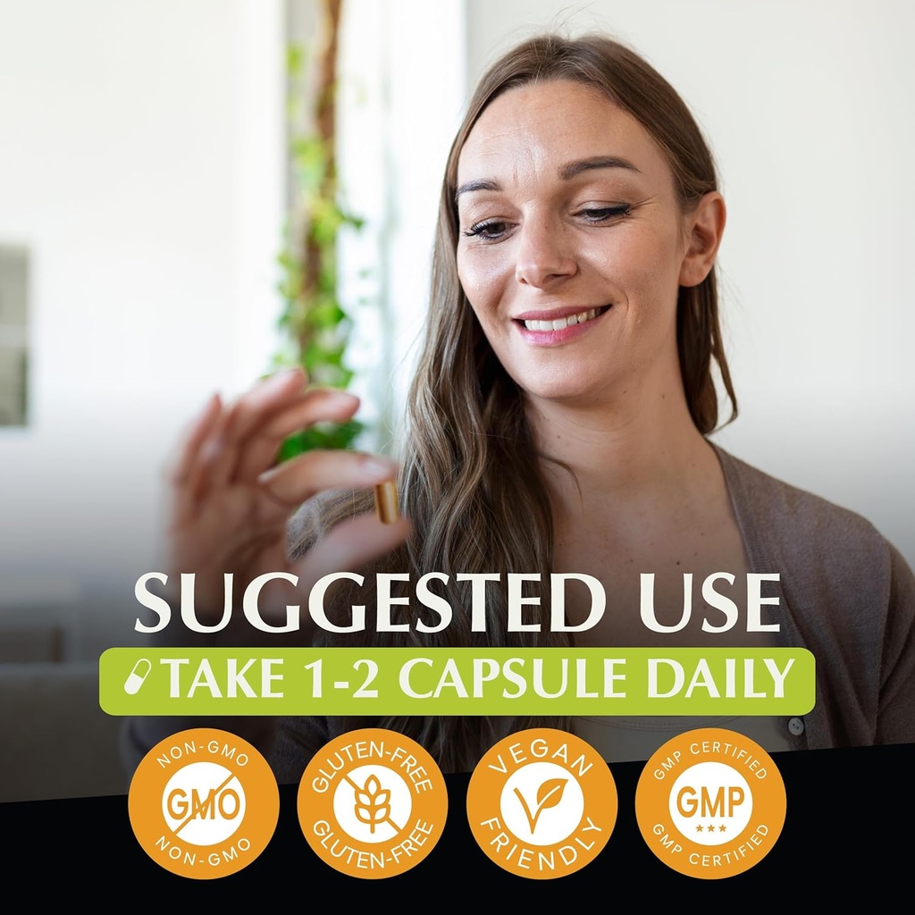 Jiva Botanicals Artemisia Annua Sweet Wormwood Capsules - Supports Immune System & Normal Liver Health - Made in The USA - 90 Capsules 5