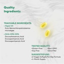 Naturalis Vegan Omega 3 DHA, EPA & DPA from Algae | Vegan Society Certified, Sustainably Sourced, True Full Spectrum | 60 Veggie Softgels (Carrageenan Free) 4