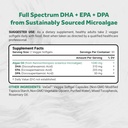 Naturalis Vegan Omega 3 DHA, EPA & DPA from Algae | Vegan Society Certified, Sustainably Sourced, True Full Spectrum | 60 Veggie Softgels (Carrageenan Free) 6