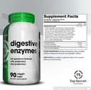 Top Secret Nutrition Digestive Enzymes | Full Spectrum Prebiotics & Probiotics | 10 Enzymes | for Gut Health, Bloating & Nutrient Absorption | 90 Capsules 3