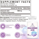 Liposomal Hyaluronic Acid 1000mg, High BioavailabilityHyaluronic Acid Capsules, Dietary Supplement Support Skin and Bones, 180 Capsules (Pack of 3) 6
