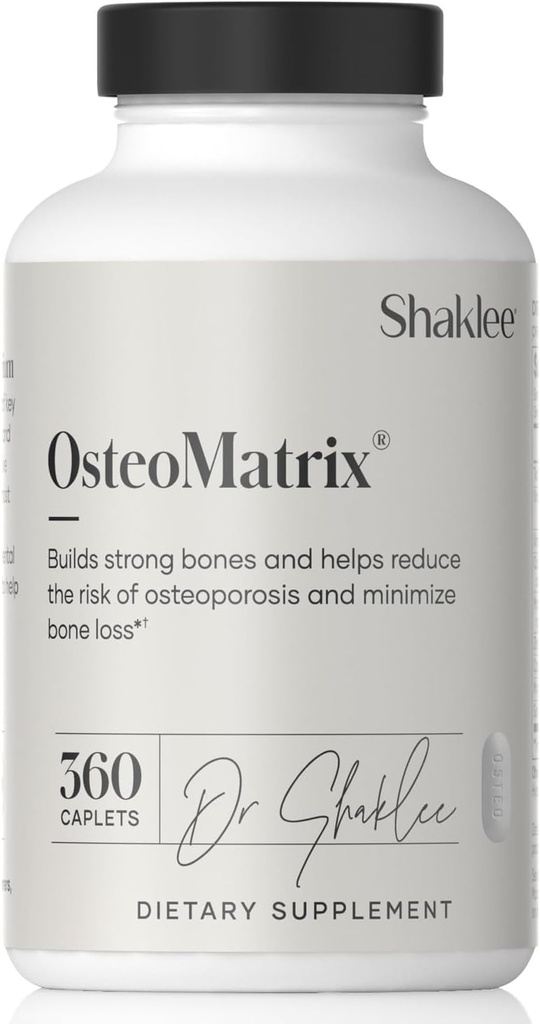 Shaklee OsteoMatrix® - Build & Maintain Strong Bones - 100% DV Calcium & Magnesium - Vitamins D & K - Zinc, Manganese - Clinically Tested for Absorption - 360 Caplets 2