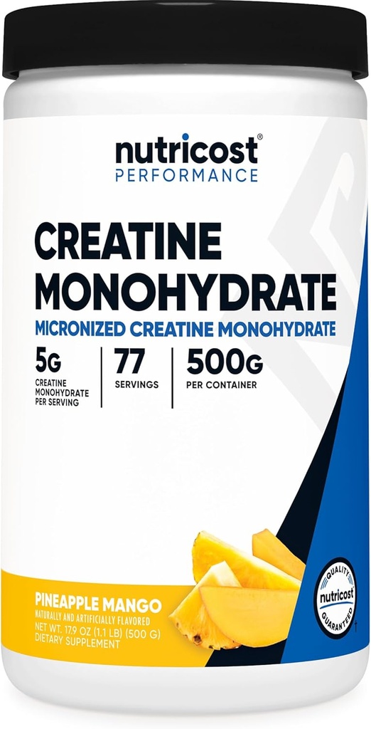 Nutricost Creatine Monohydrate Powder (Pineapple Mango, 500 Gram) - Micronized Creatine Supplement - Vegan, Non-GMO, Gluten Free 2