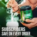 Jacked Factory NITROSURGE Pre Workout Supplement - Endless Energy, Instant Strength Gains, Clear Focus & Intense Pumps - NO Booster & Powerful Preworkout Energy Powder - 30 Servings, Fruit Punch 6