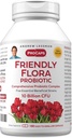 ANDREW LESSMAN Friendly Flora Probiotic 180 Capsules - 10 Billion CFU, Comprehensive Blend of Five Probiotic Strains, Powerful Immune and Digestive Support. Probiotics for Women or Men 2