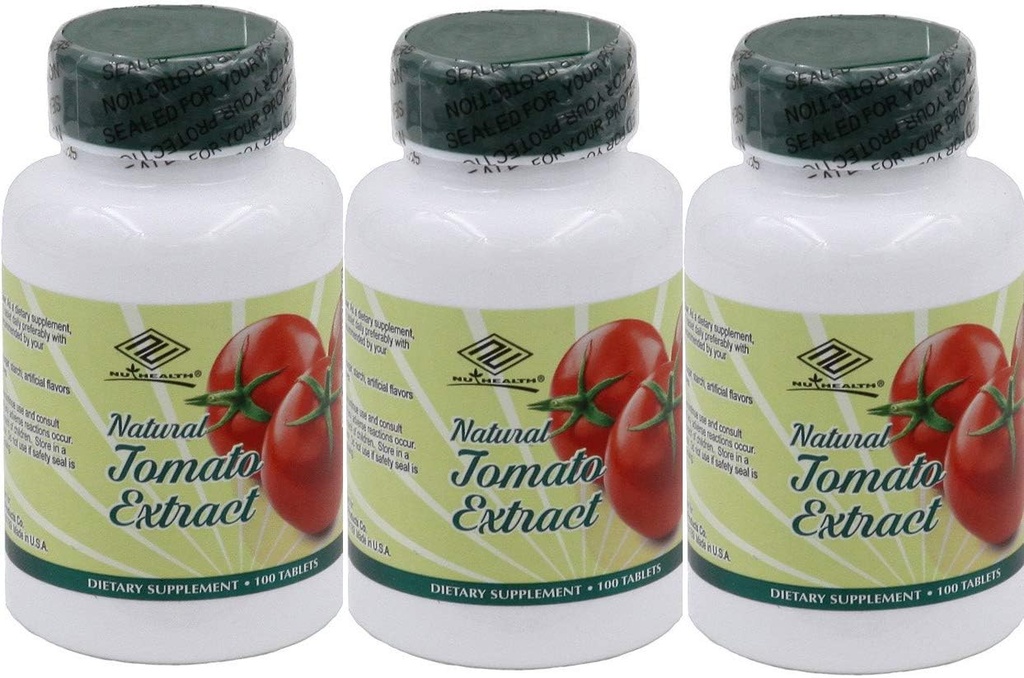 3 Packs Natural Tomato Extract w/ Lycopene (100 Tablets) 2