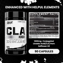 Nutrex CLA 90 Soft Gels - 1000mg Conjugated Linoleic Acid Active Blend from Safflower Oil - Stimulant-Free Metabolism Booster Pills for Weight Loss 4