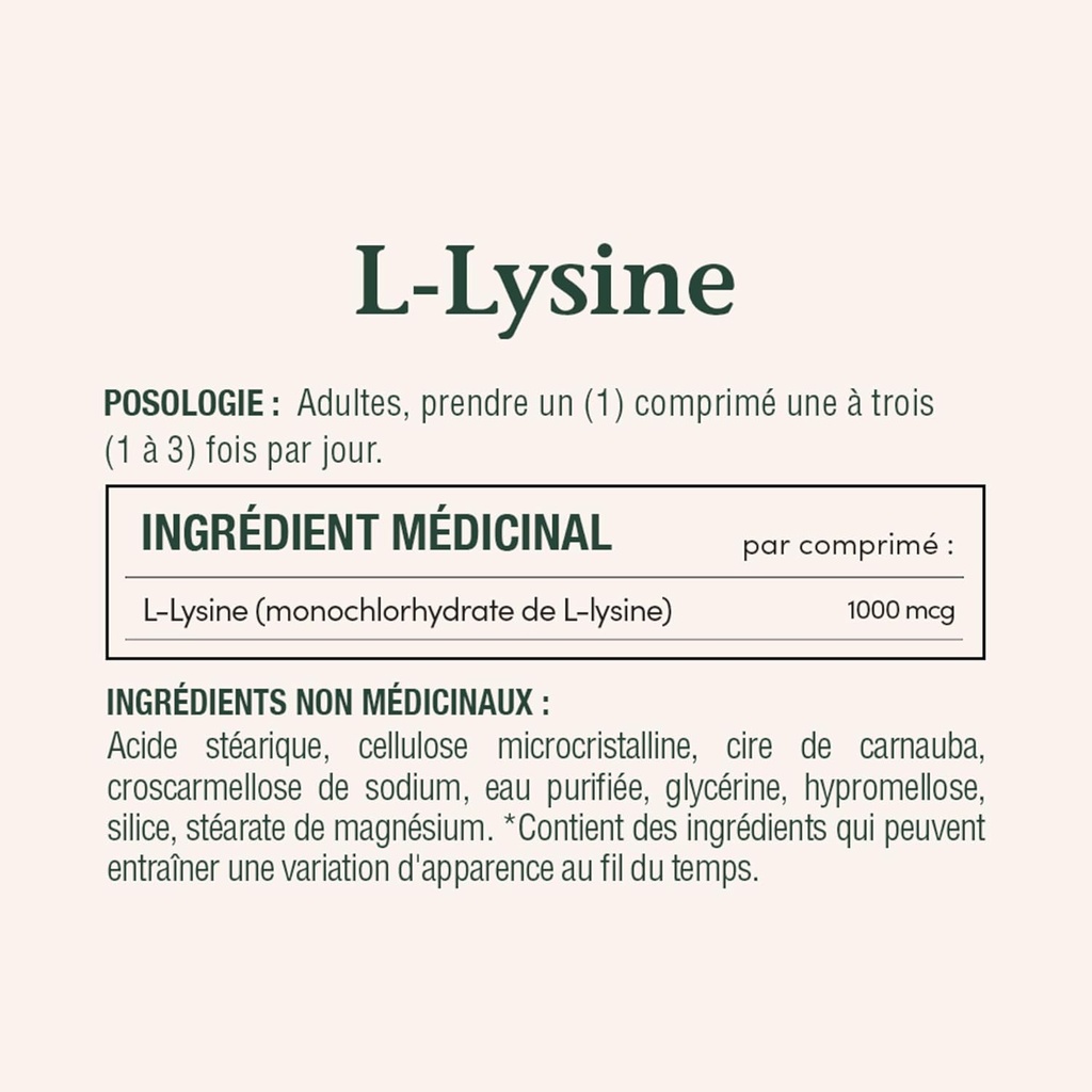 Nature's Bounty L-Lysine - 1000 mg - 60 Tablets 5