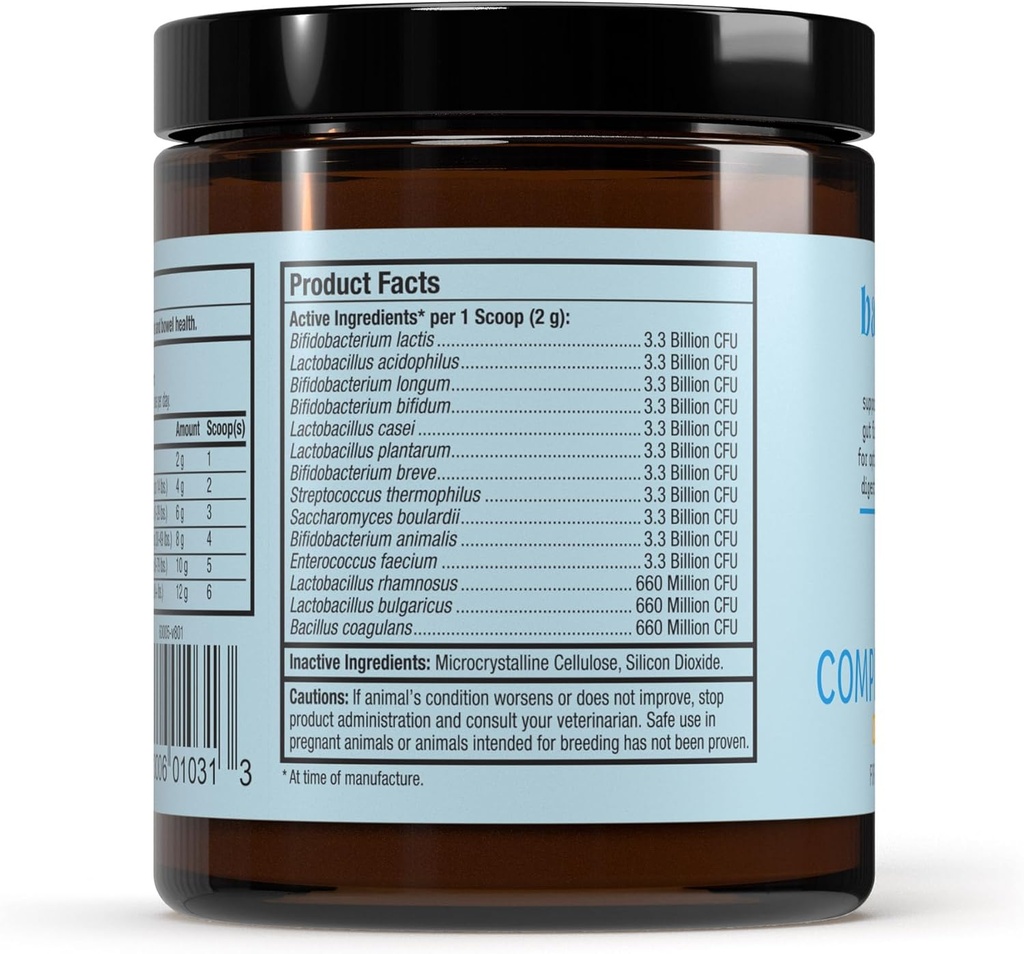 Dr. Mercola, Complete Probiotics, for Cats and Dogs, 3.17 oz (90 g), Supports Immune Function, Digestive Support, Non GMO, Soy Free, Gluten Free 3