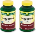 Spring Valley Fenugreek Dietary Supplement, 610 mg, 100 Count (Pack of 2) 2