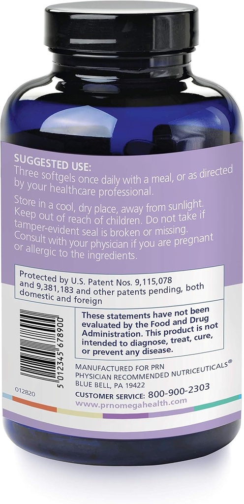 PRN nūmaqula Omega 3 Supplement - 270 Softgels, 90-Day Supply - Re-Esterified Omega 3 Triglyceride Form with Lutein & Zeaxanthin - 1400mg DHA & 400mg EPA for Macular & Retinal Support 4