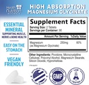 Magnesium Glycinate 250mg - 100% Chelated Magnesium for Max Absorption - Sleep Support, Muscle, Nerves, Bone & Heart Health Support, Best Mag Supplement, Vegan Non-GMO, 3rd Party Tested - 180 Tablets 3