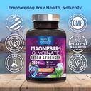 Magnesium Glycinate 250mg - 100% Chelated Magnesium for Max Absorption - Sleep Support, Muscle, Nerves, Bone & Heart Health Support, Best Mag Supplement, Vegan Non-GMO, 3rd Party Tested - 180 Tablets 5