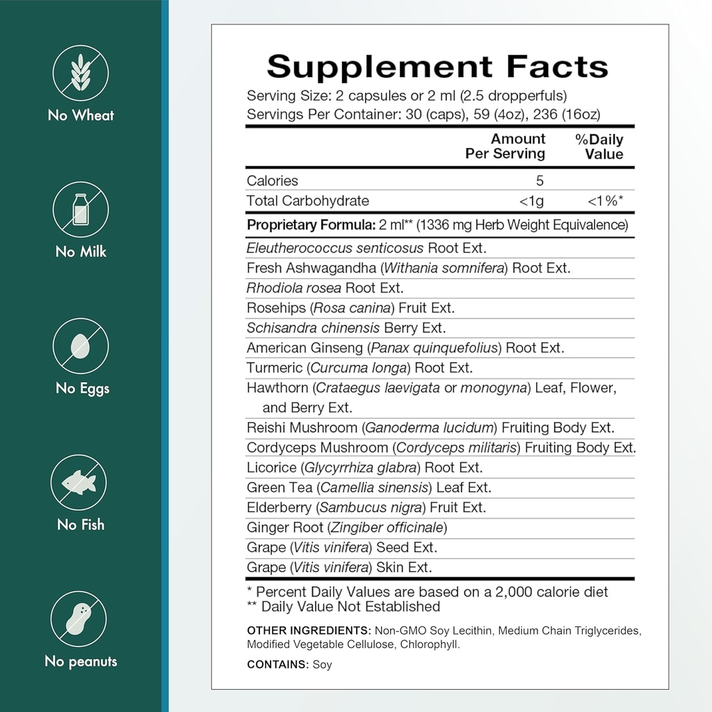 Natura Health Products Vital Adapt Supplement - Daily Nourishing Adaptogenic Tonic for Endocrine Function Support - Featuring Rhodiola, Ashwagandha, Cordyceps, Reishi (60 Capsules) 6