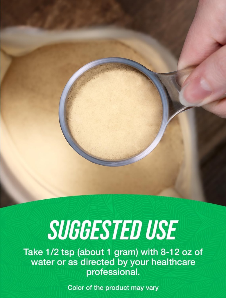 BulkSupplements.com Ginseng Root Extract Powder - Panax Ginseng Supplement, Herbal Supplement - Vegan & Gluten Free, 1g per Serving, 500g (1.1 lbs) (Pack of 1) 5