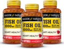 MASON NATURAL Omega,3 Fish Oil, 180,Day Supply, 1000mg with EPA and DHA for Joint Support, 60 Softgel Pills (3 Pack) 2