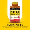MASON NATURAL Omega,3 Fish Oil, 180,Day Supply, 1000mg with EPA and DHA for Joint Support, 60 Softgel Pills (3 Pack) 5