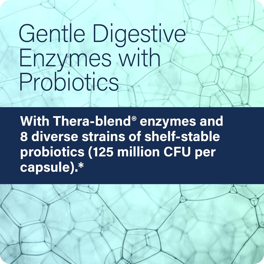 Enzyme Science - Complete Digestion, Full Support for Digestive Health and Help Reducing Gas, Bloating, Indigestion, and Irregularity with 125 Billion CFU Probiotics, Vegetarian, 90 Capsules 5