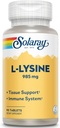 Solaray L-Lysine - 90 Tablets - Tissue & Immune System Support - Vegan, Non-GMO - 30 Servings 2
