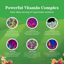 USDA Organic Kids Multivitamin Gummies - Multivitamin for Kids Immune Support with Vitamins A, C, D3, E, B6 & B12, Zinc & Iodine - Children's Vitamins Chewable Formula for Strong Health - 60 Count 6