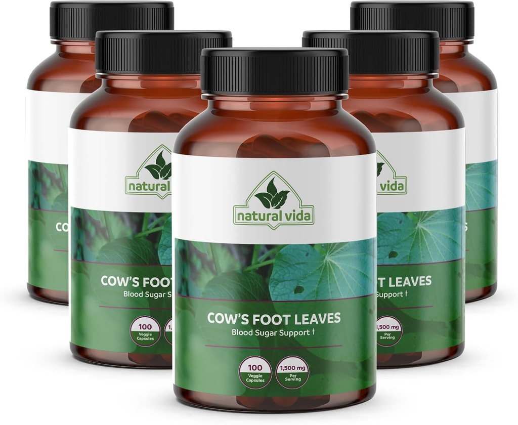 Pata de Vaca - Cow's Foot Leaves - 100 Veggie Capsules - 1,500mg Herbal Supplement Cows Foot 6