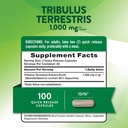 Nature's Truth Tribulus Terrestris for Men | 1000mg | Capsules | Non-GMO & Gluten Free Supplement 3