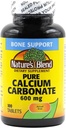 Nature's Blend Pure Calcium Carbonate 600 mg 100 Tabs (1684) 2