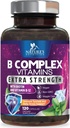 B Complex Vitamins Capsules - with Vitamin B12 B6 B100 C Biotin Folate & Folic Acid - Supplement for Heart, Brain, & Nerve Support - Super Complete B-Complex for Immune & Energy Support - 120 Capsules 2