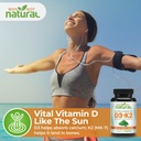 Why Not Natural Vitamin D3 K2 (MK-7) with Organic Spirulina, 10000 IU Extra Strength Supplement in Veggie Capsules, Supports Bone Health, Immune System and Mood 4