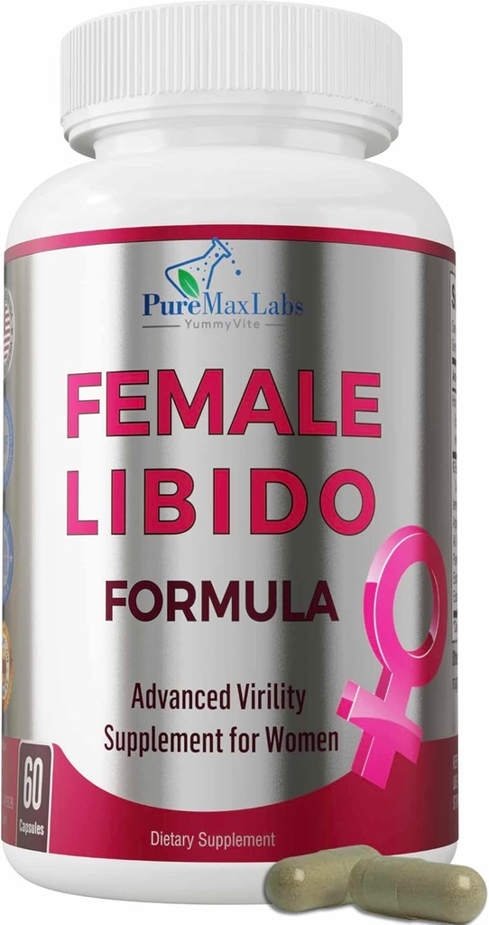 Female Libido Formula, Advanced Virility Supplement for Women with Epimedium Horny Goat Weed, Maca, Tribulus, Ginseng for Desire, Energy, Non-GMO, 60 Capsules 2