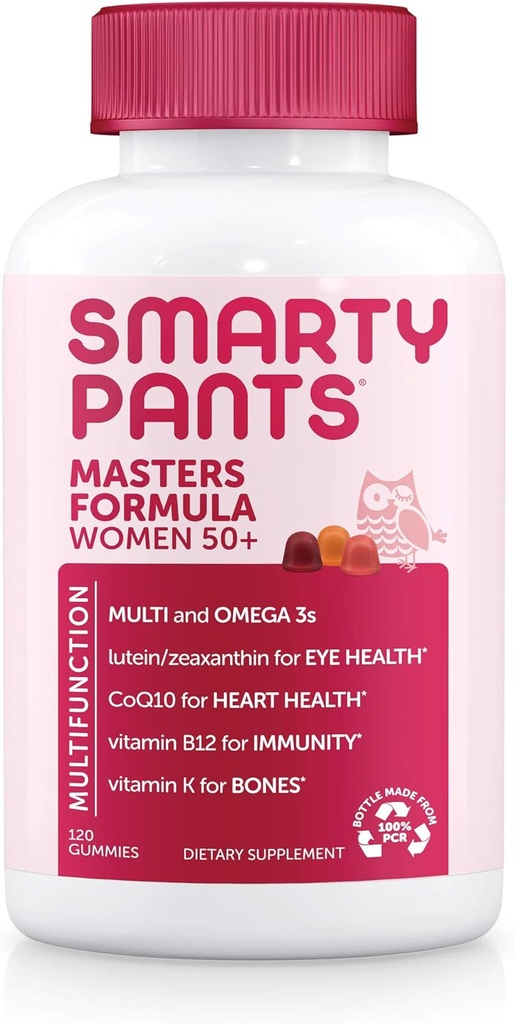 SmartyPants Gummy Multivitamin for Women 50 and Over: Omega 3 Fish Oil (EPA/DHA), Methylfolate & Teen Girl Multivitamin Gummies: Omega 3 Fish Oil (EPA/DHA), Vitamin D3, C, Vitamin B12 3