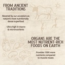 Grass Fed Bovine Organ Complex: Liver, Spleen, Kidney, Heart, Pancreas (600 Mg per Organ per Capsule), 3000 Mg per Serving (30 Servings) 6