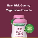 Nature's Bounty Optimal Solutions Hair, Skin and Nails Pectin Gummies, 2500 mcg Biotin Per Serving, No Stick Gummy, Vegetarian Formula, Strawberry Flavor, 200 count, 100 Total Servings 4