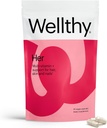 Wellthy Her Women's Daily Vegan Multivitamin for Women, Natural Ingredients for Healthy Hair, Skin, & Nails with Essential Micronutrients (30 Day) 2