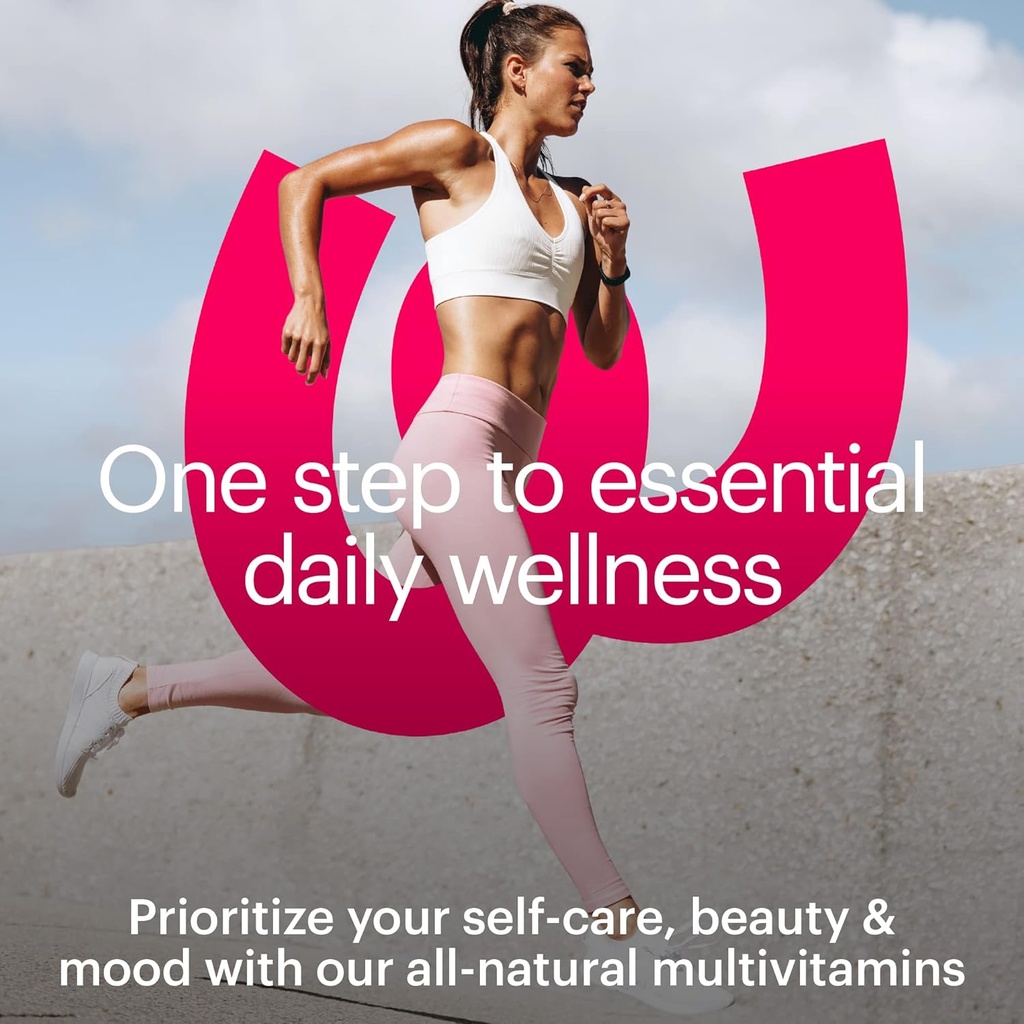 Wellthy Her Women's Daily Vegan Multivitamin for Women, Natural Ingredients for Healthy Hair, Skin, & Nails with Essential Micronutrients (30 Day) 3