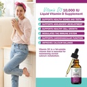 Vitamin D Liquid Drops for Adults: Vegan D3 10000 IU for Immune Support & Bone Strength Supplements, Non-GMO & Gluten Free Liquid Vitamin D for Women & Men, 30ml, 30 Servings 4