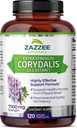 Zazzee Extra Strength Corydalis 15:1 Extract, 7500 mg Strength, 120 Vegan Capsules, Concentrated and Standardized 15X Extract, 100% Vegetarian, Premium Grade, Conolidine, All-Natural and Non-GMO 2