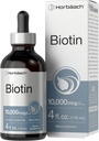 Horbäach Biotin Liquid Drops 10000mcg | 4 fl oz | Berry Flavor | Vegetarian, Non-GMO & Gluten Free Supplement 2