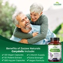 Zazzee Extra Strength Corydalis 15:1 Extract, 7500 mg Strength, 120 Vegan Capsules, Concentrated and Standardized 15X Extract, 100% Vegetarian, Premium Grade, Conolidine, All-Natural and Non-GMO 3
