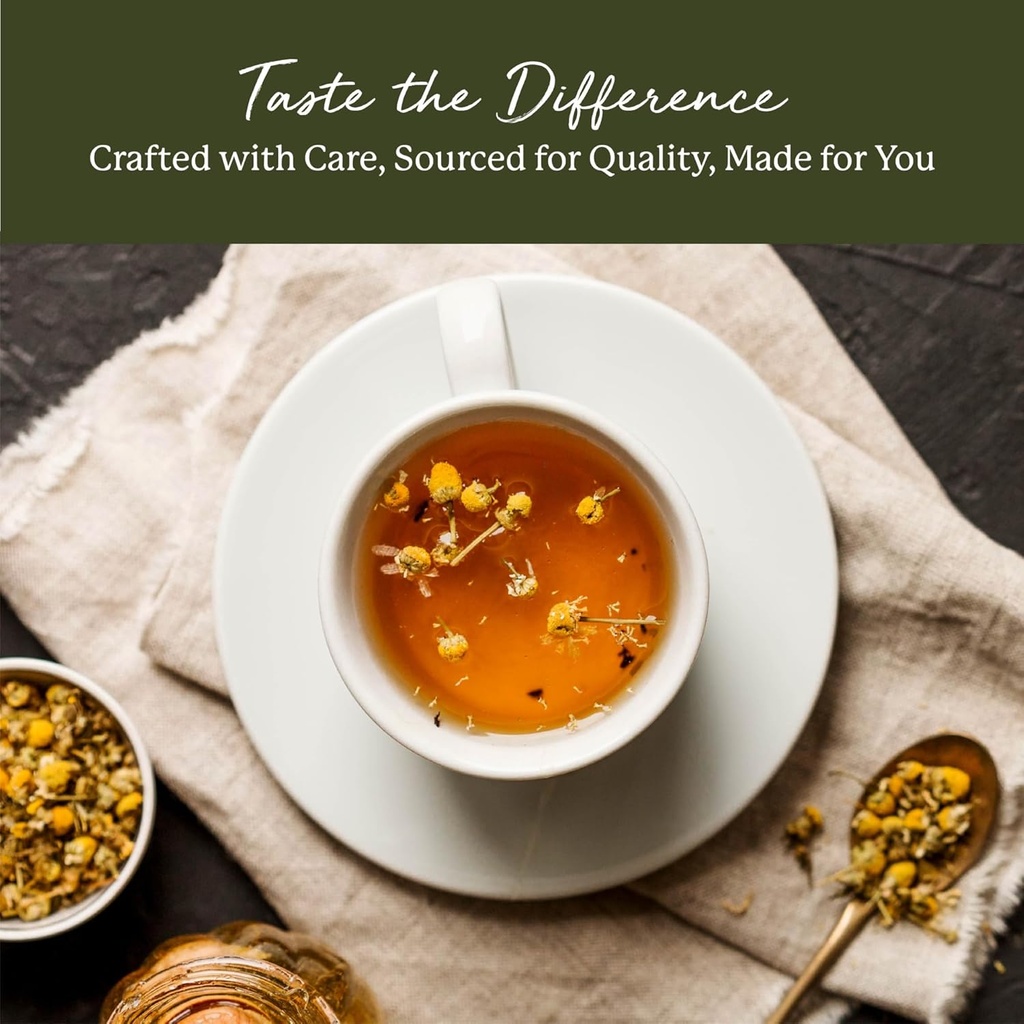 Starwest Botanicals Organic Chamomile Flowers Whole - Dried Loose Leaf Herb for Tea, Herbal Lotions, & Baking, Sourced from Egypt, Certified Kosher, Non-GMO - Bulk 1 lb Bag 6