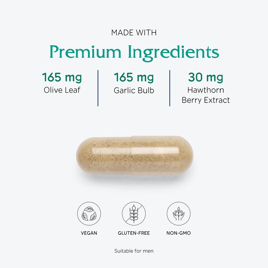 Vitanica Rauwolfia Extra, Cardiovascular Support Supplement, Vegan, 180 Capsules 5