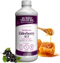 Buried Treasure Elderberry ACF with 4,000 mg Elderberry Sambucus Whole Fruit Concentrate, Vitamin C Plus Raw Local Honey Liquid Immune Support 16 oz 2