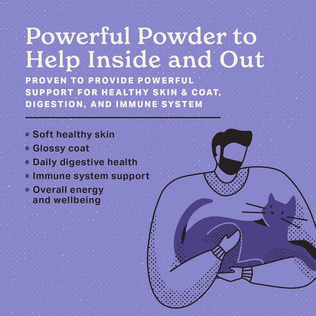 The Missing Link Feline Superfood Supplement Powder 6oz Bag, Veterinarian Formulated, Balanced Omega 3 & 6 for Healthy Skin & Coat, Digestion, Immunity & Overall Cat Health 3