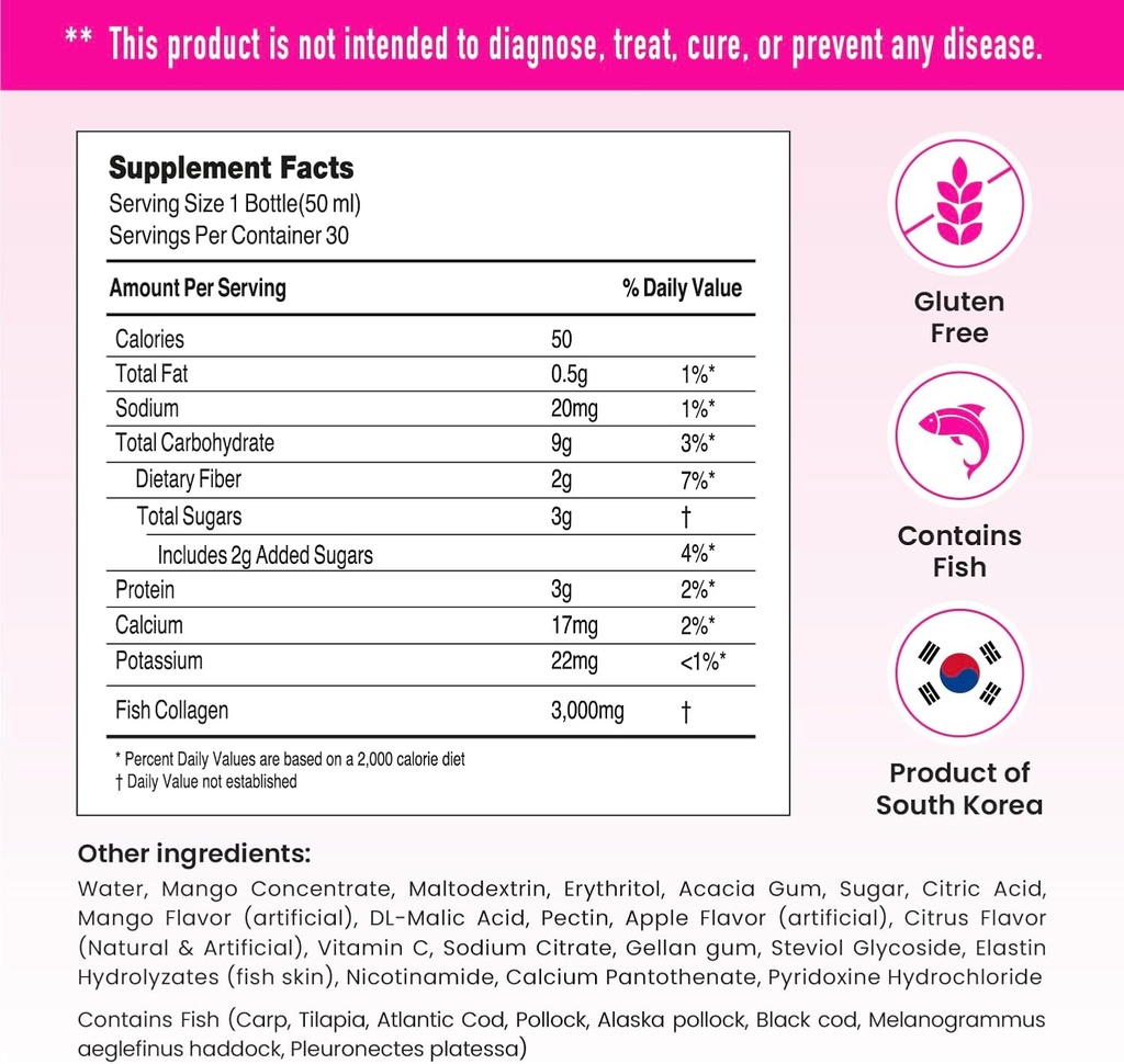 CJwellcare Innerb Glowshot Collagen (50.7 fl oz, 30 Servings) - Marine Liquid Collagen for Women, 3,000mg Collagen Peptides, Collagen Shots for High Absorption, Hair, Skin & Nails Supplement 4