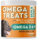PAWFECTCHEW Fish Oil Omega 3 for Dogs - Allergy Relief - Joint Health - Itch Relief, Shedding - Skin and Coat Supplement - Alaskan Salmon Oil Chews - Omega 3 6 9 - EPA & DHA Fatty Acids 2